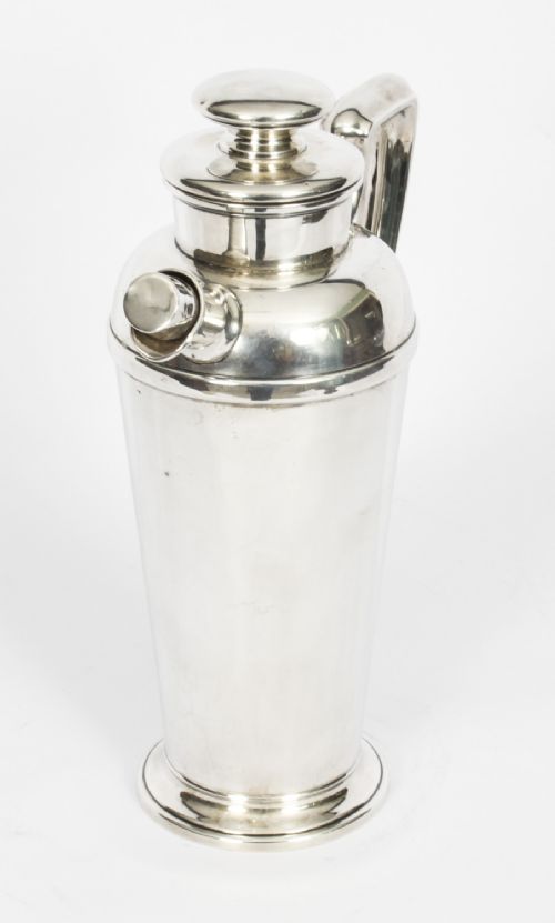 fig 4. Antique Art Deco Sterling Silver Cocktail Shaker C1930 20th C
