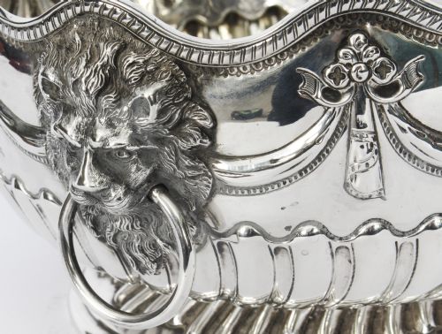 fig 3. Antique Victorian Silver Punch Bowl Frederick Elkington 1884 19th C
