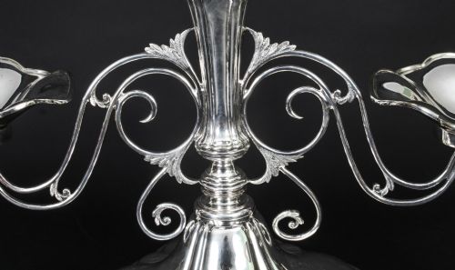 ANTIQUE VICTORIAN SILVERPLATE CENTREPIECE JAMES DEAKIN 19TH CENTURY - ADDITIONAL PHOTO 3
