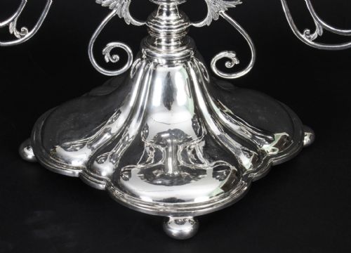 ANTIQUE VICTORIAN SILVERPLATE CENTREPIECE JAMES DEAKIN 19TH CENTURY - ADDITIONAL PHOTO 7