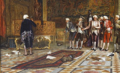 fig 3. Antique Painting by Adolphe Alexandre Lesrel 