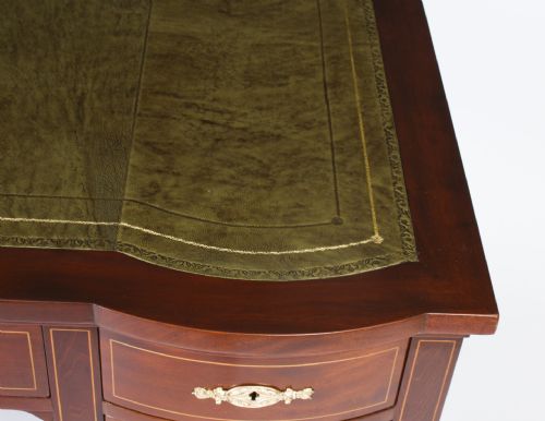 fig 5. Antique Edwardian Marquetry Inlaid Writing Desk c.1890 19th C
