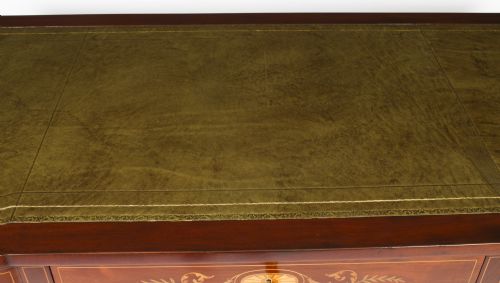fig 6. Antique Edwardian Marquetry Inlaid Writing Desk c.1890 19th C
