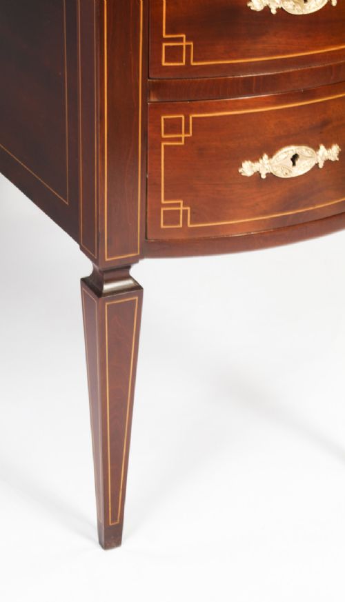 fig 9. Antique Edwardian Marquetry Inlaid Writing Desk c.1890 19th C
