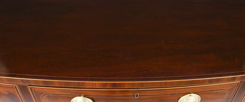 fig 3. Antique George III Scottish Mahogany and Line Inlaid Bowfront Sideboard 18th C
