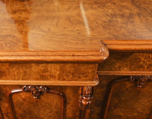ANTIQUE EARLY VICTORIAN POLLARD OAK SIDEBOARD CHIFFONIER 19TH C - ADDITIONAL PHOTO 1