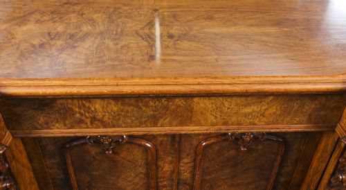 ANTIQUE EARLY VICTORIAN POLLARD OAK SIDEBOARD CHIFFONIER 19TH C - ADDITIONAL PHOTO 2
