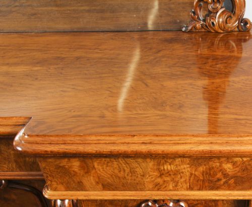 ANTIQUE EARLY VICTORIAN POLLARD OAK SIDEBOARD CHIFFONIER 19TH C - ADDITIONAL PHOTO 3