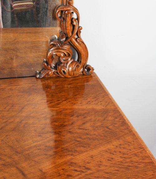 ANTIQUE EARLY VICTORIAN POLLARD OAK SIDEBOARD CHIFFONIER 19TH C - ADDITIONAL PHOTO 4