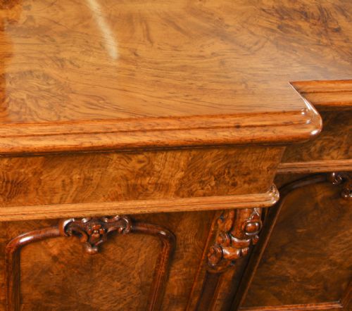 ANTIQUE EARLY VICTORIAN POLLARD OAK SIDEBOARD CHIFFONIER 19TH C - ADDITIONAL PHOTO 8