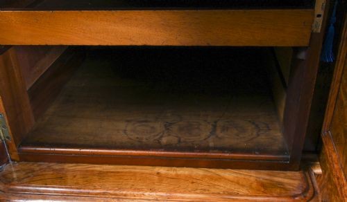 ANTIQUE EARLY VICTORIAN POLLARD OAK SIDEBOARD CHIFFONIER 19TH C - ADDITIONAL PHOTO 23