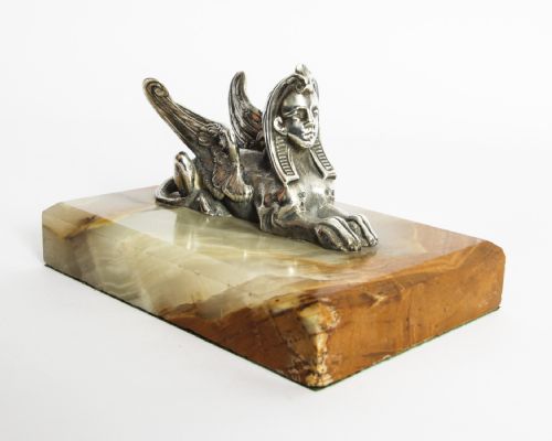 Antique Victorian Sterling Silver Egyptian Revival Sphinx Thomas White 19th C
