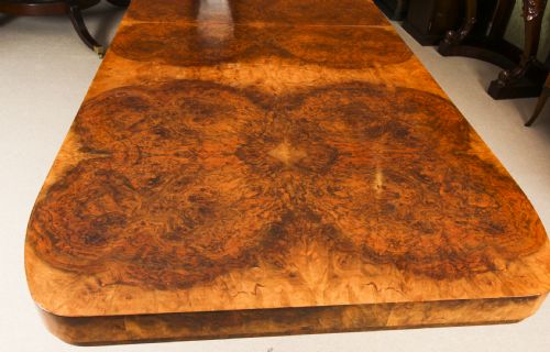 fig 7. Antique Art Deco 10ft Dining Table Burr Walnut c.1920 20th C