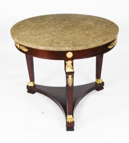 fig 7. Antique French Empire Ormolu Mounted Six Piece Salon Suite 19th C
