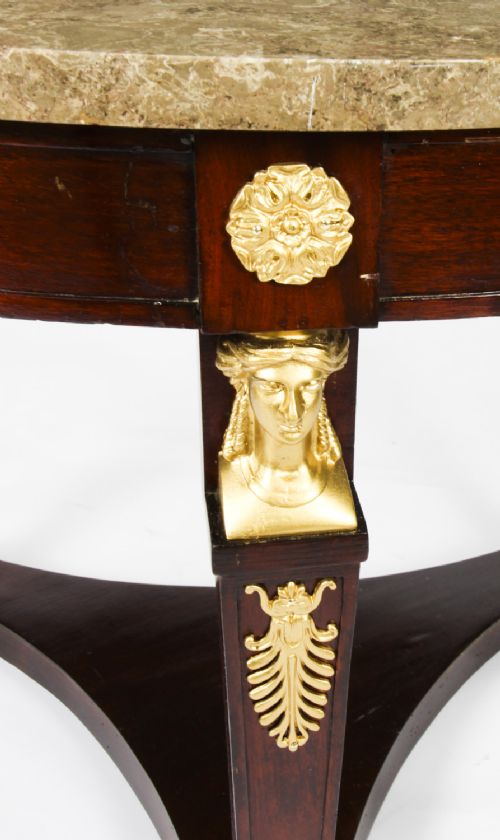fig 10. Antique French Empire Ormolu Mounted Six Piece Salon Suite 19th C