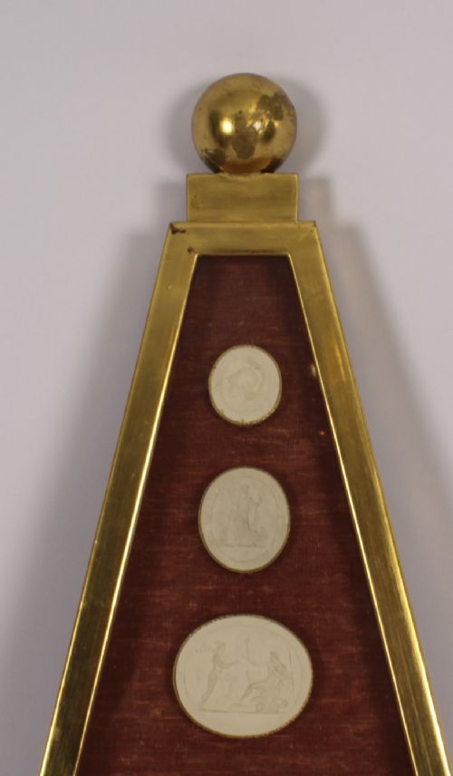 fig 3. Antique Pair of Triangular Framed Grand Tour Intaglios Early 19th Century