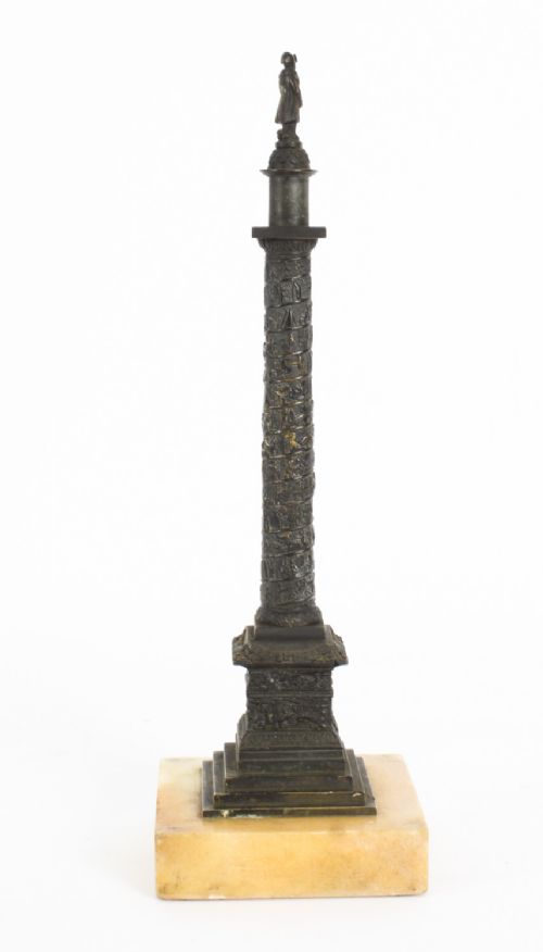 fig 2. Antique French Grand Tour Ormolu Gilt Bronze Model of Vendome Column 19thC