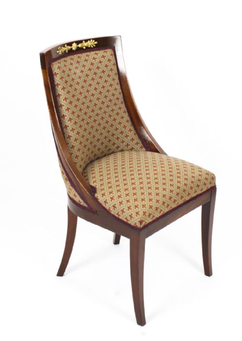 fig 4. Antique Set of 8 French Empire Dining Chairs c.1880 19th C
