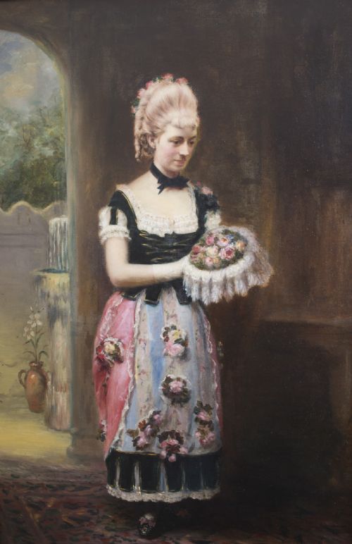 fig 2. Antique Oil Painting John Horsburgh 1881