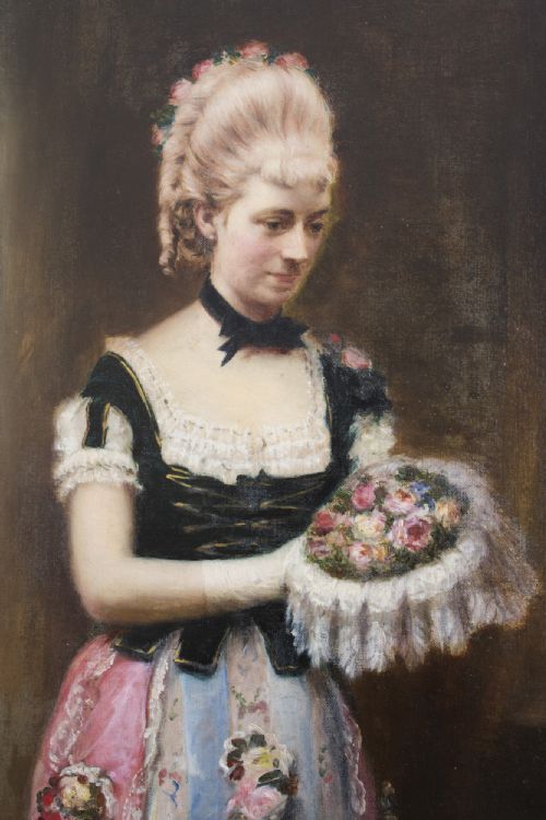 fig 3. Antique Oil Painting John Horsburgh 1881
