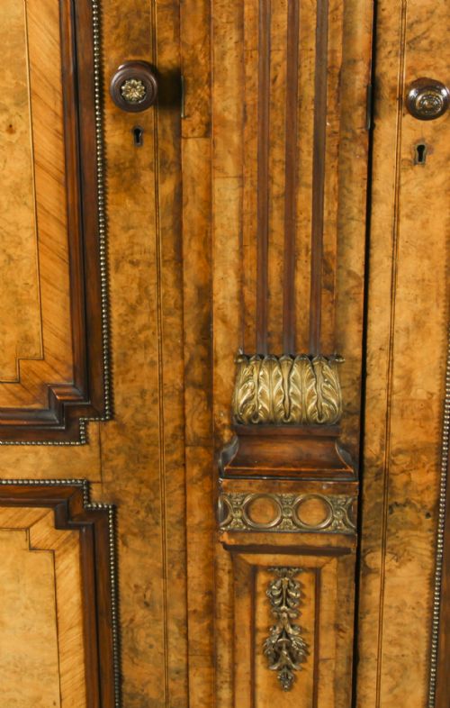 fig 6. Antique Victorian Burr Walnut Wardrobe Holland & Sons 19th Century