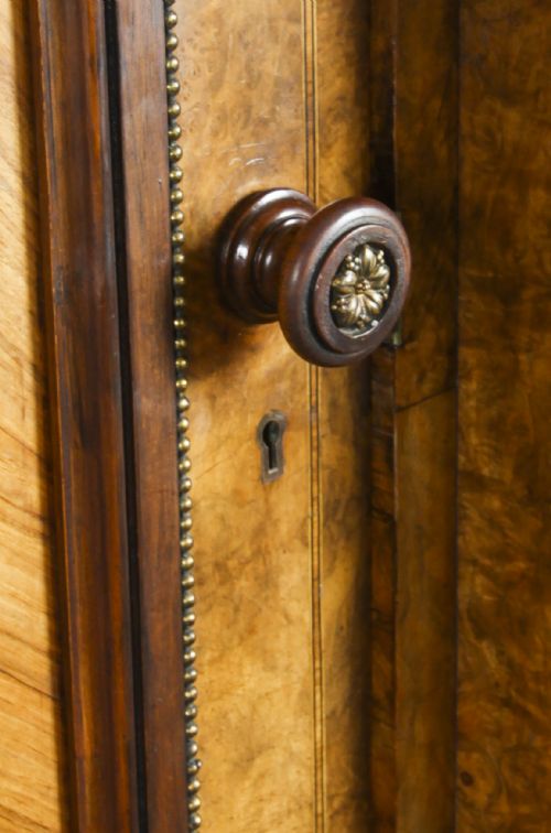 fig 7. Antique Victorian Burr Walnut Wardrobe Holland & Sons 19th Century
