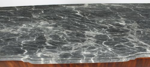 fig 3. Antique French Empire Side Cabinet Marble Top 19th C