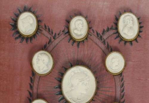 fig 2. Antique Box Italian Framed Grand Tour Intaglios Early 19th Century