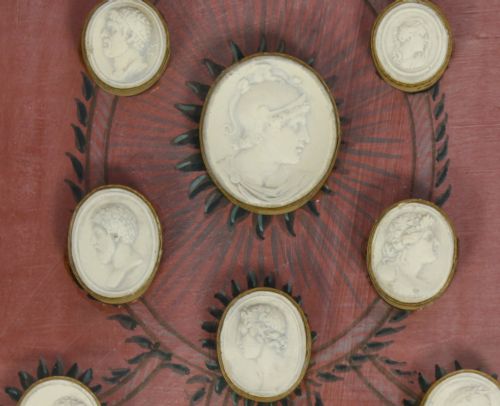 fig 4. Antique Box Italian Framed Grand Tour Intaglios Early 19th Century