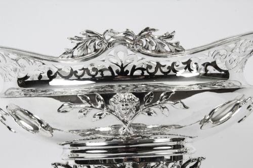 fig 1. Antique Large Victorian Silverplate Centrepiece Mappin & Webb 1880 19th Century
