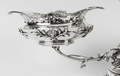 fig 3. Antique Large Victorian Silverplate Centrepiece Mappin & Webb 1880 19th Century