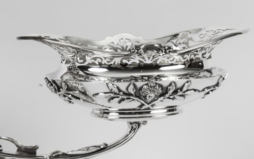 fig 4. Antique Large Victorian Silverplate Centrepiece Mappin & Webb 1880 19th Century