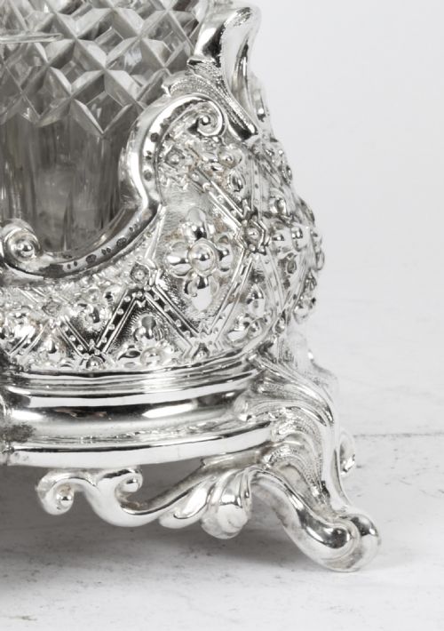 fig 6. Antique Victorian Silver Plated 6 Bottle Cruet Set Henry Wilkinson Circa 1860