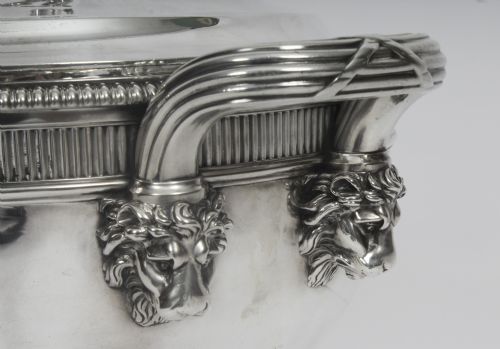 fig 5. Antique Paul Storr Sterling Silver Soup Tureen 1804 19th C
