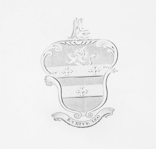 fig 4. Antique Pair Sterling Silver Salvers by John Carter 1772 18th C