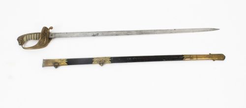 Antique Naval Officers Sword by Whiteman Outfitter 19thc
