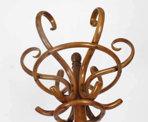 fig 1. Antique Victorian Hall Umbrella Coat Bentwood Stand 19th Century