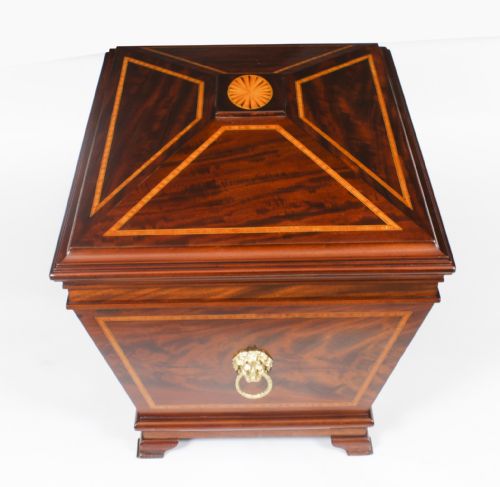 fig 4. Antique English Regency Sarcophagus Wine Cellarette c.1820