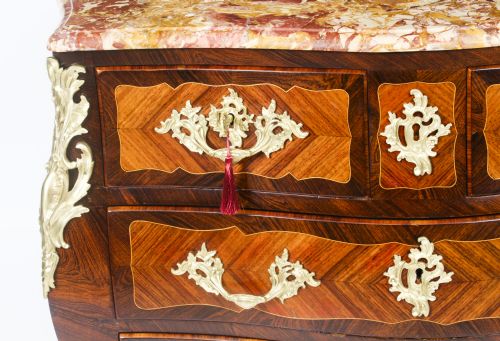 ANTIQUE FRENCH LOUIS XVI MARQUETRY COMMODE CHEST CIRCA 1790 18TH C - ADDITIONAL PHOTO 4