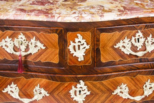 ANTIQUE FRENCH LOUIS XVI MARQUETRY COMMODE CHEST CIRCA 1790 18TH C - ADDITIONAL PHOTO 7