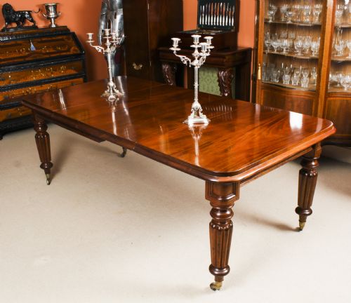 fig 1. Antique Early Victorian Extending Dining Table by Gillows 19th C
