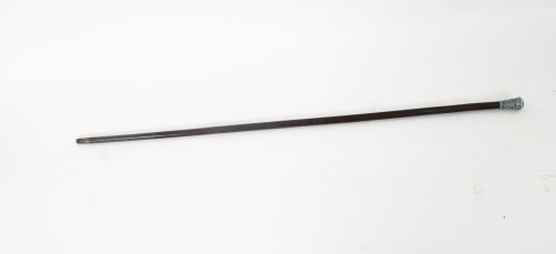 Antique French Silver Turquoise Walking Cane Stick 19th Century

