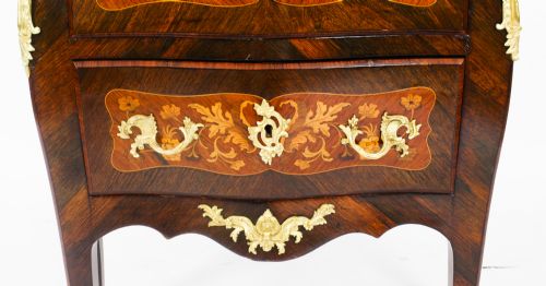 fig 4. Antique French Louis Revival Marquetry Commode 19th Century