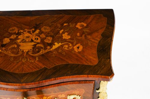 fig 5. Antique French Louis Revival Marquetry Commode 19th Century