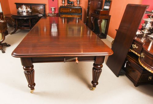 fig 5. Antique William IV 12ft Extending Dining Table 19th C