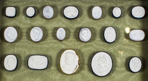 fig 2. Antique Set Framed 45 Grand Tour Giovanni Liberotti Intaglios 19th C