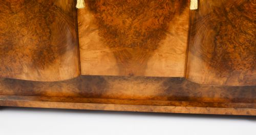 fig 3. Antique Art Deco Burr Walnut Sideboard Drinks Cabinet by S Hille Co. c.1920

