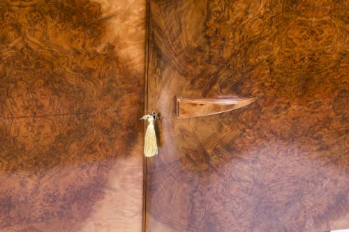 fig 4. Antique Art Deco Burr Walnut Sideboard Drinks Cabinet by S Hille Co. c.1920

