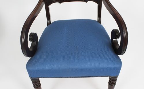 fig 3. Antique Set 8 Regency period Dining Chairs C1830 19th Century