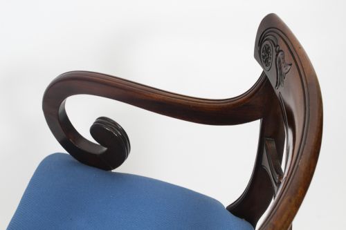 fig 4. Antique Set 8 Regency period Dining Chairs C1830 19th Century